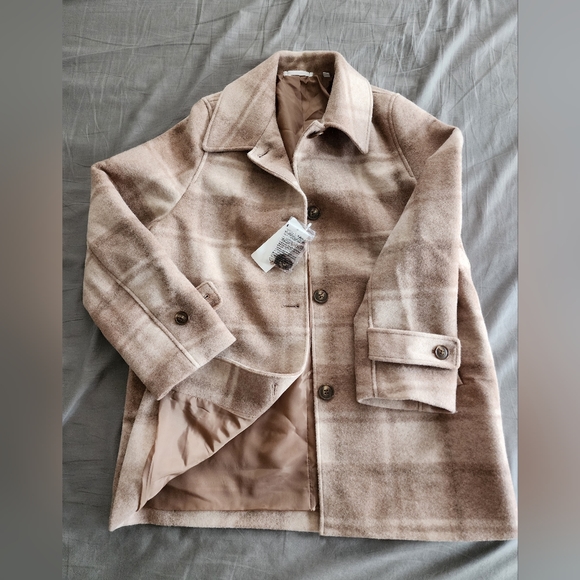 NWT Oversized Plaid Coat - Picture 5 of 6